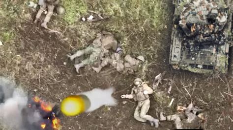 <strong>Footage</strong> released by <strong>Ukrainian</strong> forces captures the moment a <strong>drone</strong> dropped <strong>grenade</strong> lands directly on top of a Russian rocketeer who is actively engaging <strong>Ukrainian</strong> forces. . Ukraine drone footage grenade